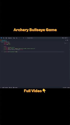 Build an Archery Bullseye Game with HTML CSS JavaScript | Fun JS Project