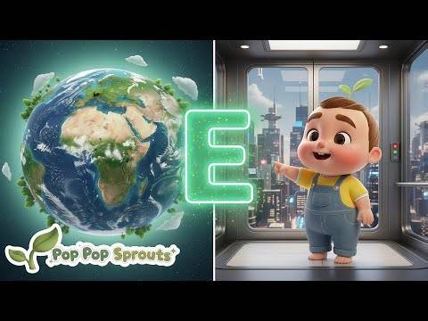 Let's Sing the Letter E! 🌍🛗🖼️ | Earth, Elevator, & Exhibition