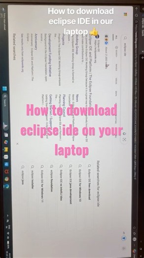 How to download eclipse IDE ON YOUR LAPTOP 👍