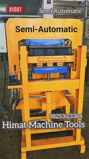 Semi Automatic Fly Ash Brick#bricksmachine Machine#fly