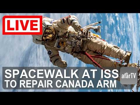 LIVE: NASA Astronauts Repair Canadarm2 Robotic Arm Outside the ISS | June 30, 2026
