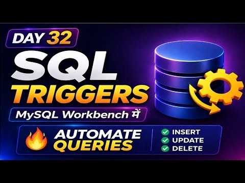 SQL Triggers Explained in One Video 🔥 | Real Time Example + Interview Questions