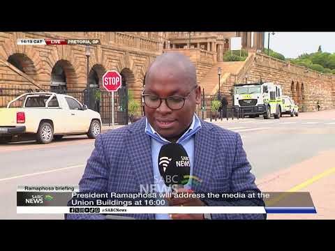 President Ramaphosa to address the media at the Union Buildings at 16:00