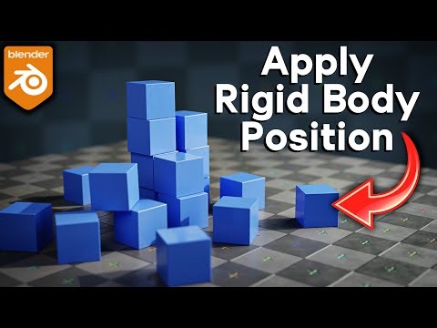 Apply Transformation of Rigid Body Simulations in Blender