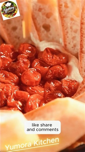 Roasted Cherry Tomatoes with Garlic | 5 Minute Easy Recipe#shorts
