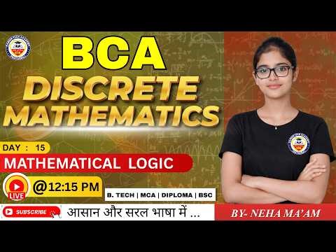 BCA | LIVE CLASS | Discrete mathematics | 2026 | DAY - 15 | CAREER TECH ACADEMY | BY NEHA MA'AM |