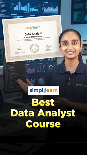 Best Data Analyst Certifications | Top Certifications for Data Analysts | #Shorts | #Simplilearn