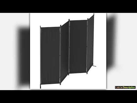 Room Divider Folding Privacy Screens 4 Panel Room Partitions 88 Foldable Wall Dividers Portable Sep