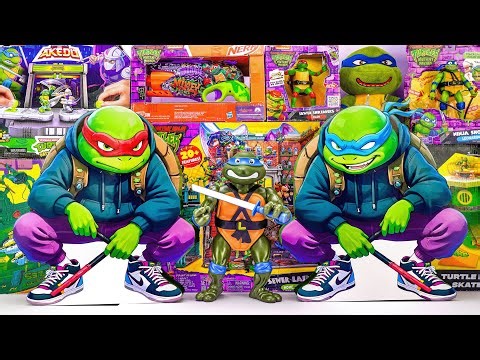 Unboxing Teenage Mutant Ninja Turtles | Secret Box of 4 Ninja Turtle Warriors | Battle Arena Playset