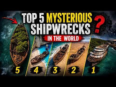 Top 5 Mysterious Shipwrecks You Can See From Space 😳 #googlemaps #hiddenearth
