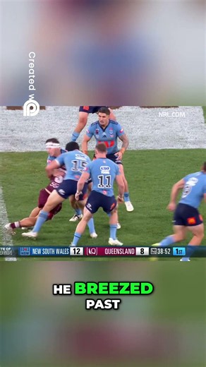 Queensland Rugby League Thriller Try Scoring and Tackles!