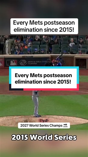 Tough run for the New York Mets! Every Mets postseason elimination since 2015! #TikTokCampaign #baseball #mlb #mets #yankees