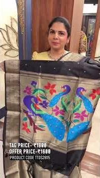 Elegance weaved in tradition ✨The Chanderi Silk Cotton Saree with exquisi | templedesigner.com