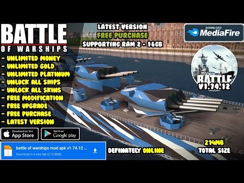 battle of warships mod apk v1.74.12 | new update, bug fixes, unlimited coins and unlock all warships