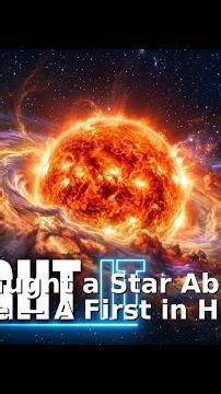 We Caught a Star About to Explode — A First in History 🌟