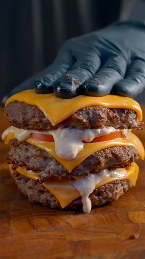 The Juiciest Triple Cheeseburger You’ve EVER Seen!