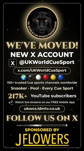 The new home for UK World Cue Sports is here! #snooker #billiards #8ballpool
