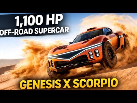 Genesis X Scorpio Revealed With 1,100 Horsepower and Extreme Off Road Design