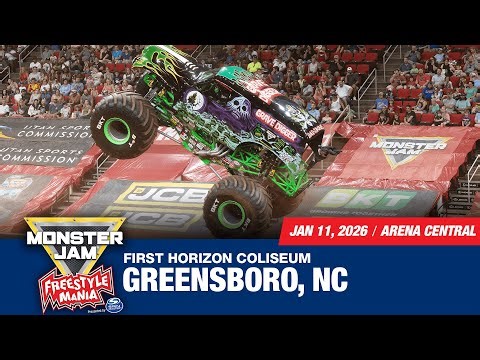 Monster Jam Freestyle Mania: Greensboro, NC - 3 (Full Event) | Jan 11, 2026 | Arena Central
