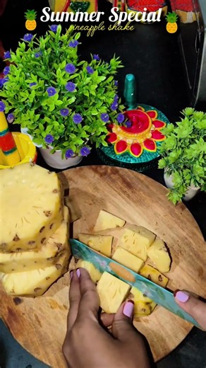 Refreshing Pineapple Shake🤌🏻🍍 | Easy Summer Drink🥤💗