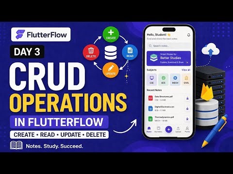 college notes app | flutter tutorial for beginners | Firestore CRUD (Create, Read, Update, Delete)