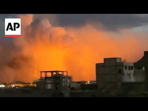 Explosions seen in Iran after a series of strikes hit Isfahan