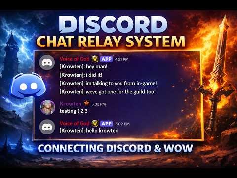 DISCORD TO WOW CHAT RELAY SYSTEM! EZ Install! WoW Private Server #worldofwarcraft #wow #wowclassic