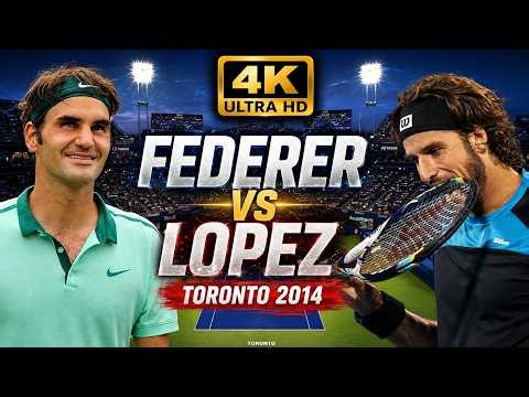 Roger Federer vs Feliciano Lopez - Toronto 2014 ● 4K Highlights
