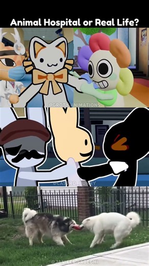 Dr. Harlow and Intern In Verity From Minecraft Trend (Animal Hospital) #animalhospital #roblox