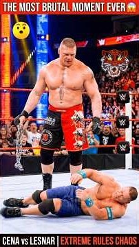 Revenge of Cena taught Brock Lesnar Undefeated mode 😲🔥 | but Goat Never give up In the Ring!🐐💪.#wwe