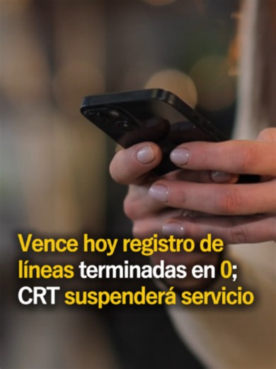 Vence hoy registro de líneas terminadas en 0; CRT suspenderá servicio #lineatelefonica #servicio #suspension #sinlinea #numerotelefonico #netnoticiasmx