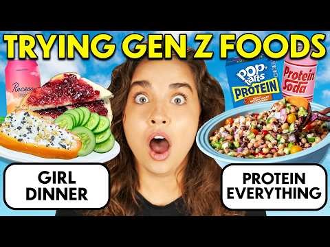 Trying & Rating The Weirdest Gen Z Food Trends!