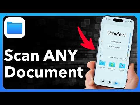 Scan ANY Document on iPhone (No Third-Party Apps Needed)