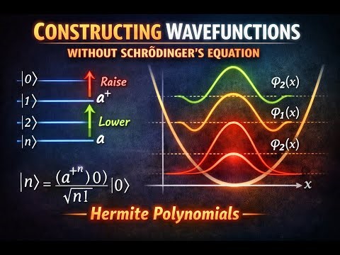 Matrix theory Part 5 | Ladder Operators | Harmonic Oscillator | Building Wavefunctions Algebraically