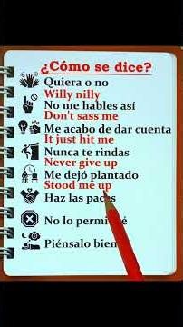 VOCABULARIO BÁSICO EN INGLÉS – APRENDE INGLÉS PARA PRINCIPIANTES 📖🇺🇸🤩 #ingles #aprenderingles