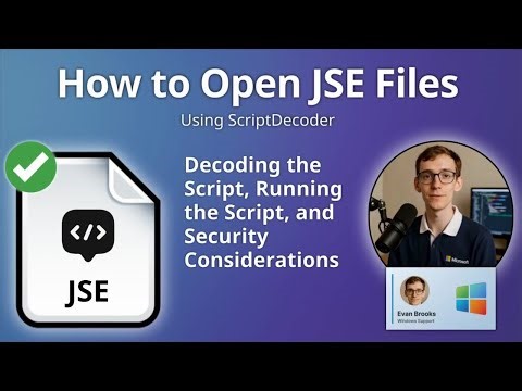 How to Open JSE Files (ScriptDecoder)