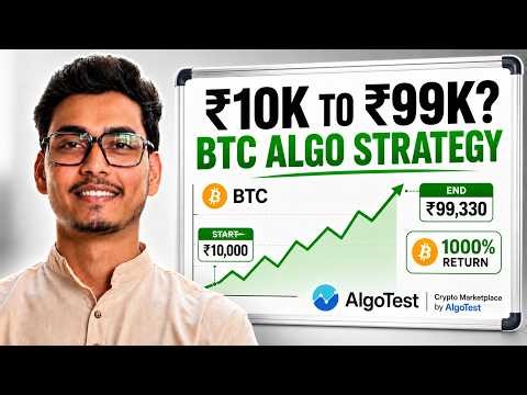Bitcoin Options Selling Crypto Algo Trading Strategy With 1000% Return