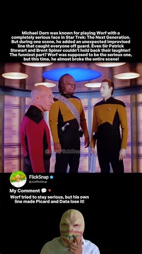 Star Trek: Worf’s Unexpected Line Made Patrick Stewart and Data Burst Into Laughter! 😂