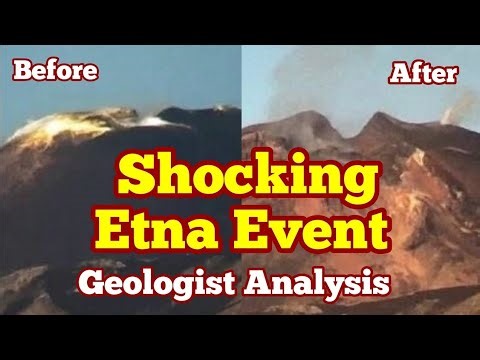 Geologist Analysis Of Etna Pyroclastic Eruption, Siciliy, Italy,Africa Eurasia Collision Zone