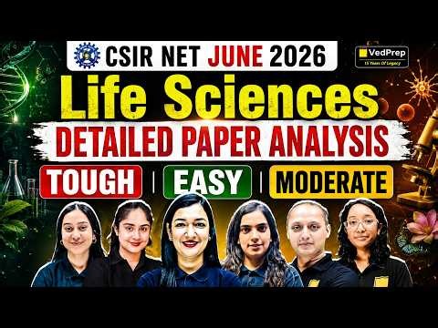 CSIR NET June 2026 Life Sciences | Detailed Paper Analysis | Easy, Moderate or Tough? | Part A, B &C
