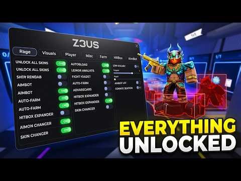ROBLOX RİVALS HACK SCRIPT 2026 – UNLOCK ALL SKİNS, FARM, HitBox, AİMBOT + SKİN CHANGER! (ALL IN ONE)