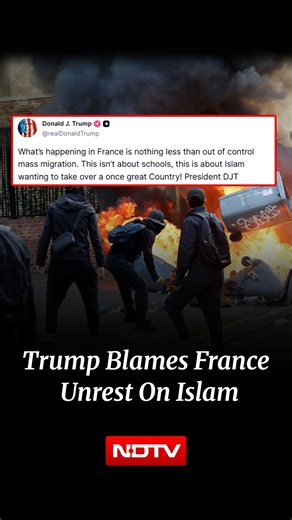 France Protest | "Islam Wanting To Take Over": Trump On Mass Student Protests In France