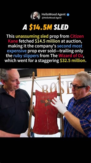 Citizen Kane Sled Nets $14.5M, Trailing Only The Wizard of Oz Ruby Slippers at Auction#movie #shorts