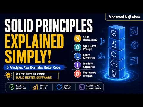 SOLID Principles Explained in 8 Minutes | Real-Life Examples for Beginners | OOP Design Principles