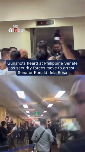 Viral: Gunfire Panic In Philippine Senate | ICC Arrest Fear Triggers Chaos Over Duterte Ally