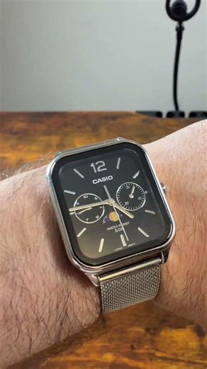If you like watches that get compliments without spending luxury watch money, this Casio moonphase