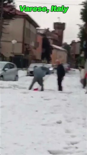 Heavy hail falls in Italy | Extreme Weather