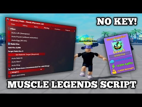 [NEW🔥] Muscle Legends Script | Silince | AutoFarm, AutoRebirth, AutoGlitch | No key | Pastebin 100%