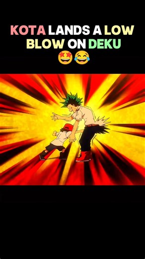 KOTA lands a LOW BLOW on DEKU 🤩😂 | #myheroacademia #edit #mha #amv #anime