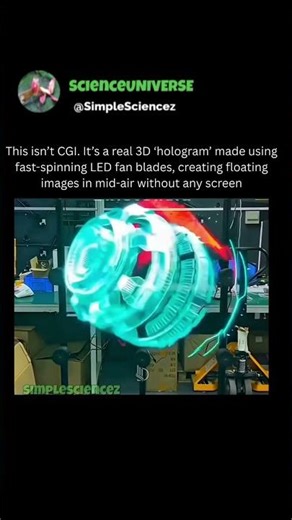 How Spinning LED Fans Create Floating 3D Holograms